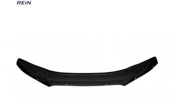 Дефлектор капота REIN (ЕВРО крепеж) без логотипа Hyundai Santa Fe  CM (2006-2012) дорестайлинг, рестайлинг