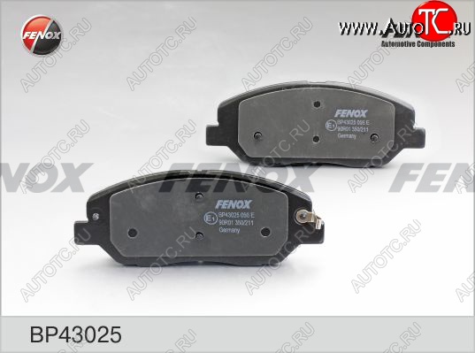 2 489 р. Колодка переднего дискового тормоза FENOX Hyundai Santa Fe CM дорестайлинг (2006-2009)  с доставкой в г. Кемерово
