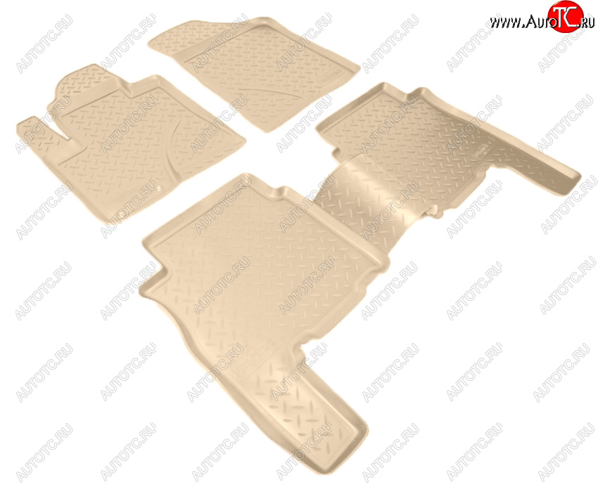 2 999 р. Коврики салона Norplast Unidec  Hyundai Santa Fe  CM (2009-2012) рестайлинг (Цвет: черный)  с доставкой в г. Кемерово