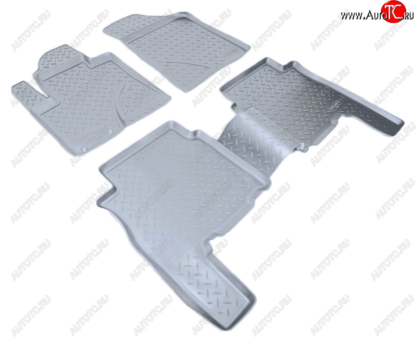 2 999 р. Коврики салона Norplast Unidec  Hyundai Santa Fe  CM (2009-2012) рестайлинг (Цвет: серый)  с доставкой в г. Кемерово