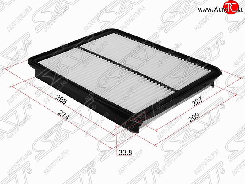 319 р. Фильтр воздушный двигателя (2.4) SAT  Hyundai Santa Fe  DM (2012-2016), KIA Sorento  XM (2009-2015)  с доставкой в г. Кемерово