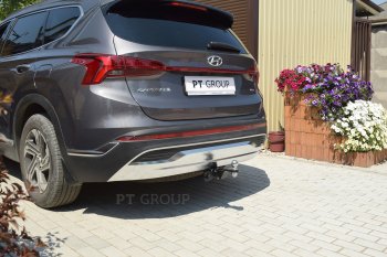 17 089 р. Фаркоп PT GROUP /съемный квадрат/ HYUNDAI Santa Fe 2021-2024/ KIA Sorento 2021-2024  Hyundai Santa Fe TM рестайлинг (2020-2022)  с доставкой в г. Кемерово. Увеличить фотографию 2