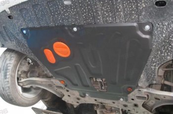2 779 р. Защита картера двигателя и КПП (установка на пыльник, на штатные точки) ALFECO  Hyundai Solaris  HCR (2017-2022), KIA Rio ( 4 FB,  X-line,  4 YB,  X) (2016-2025) (Сталь 2 мм)  с доставкой в г. Кемерово. Увеличить фотографию 2