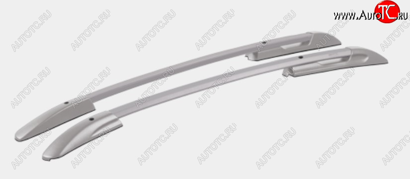 13 149 р. Комплект рейлингов АПС  Hyundai Solaris  RBr (2010-2017) хэтчбэк дорестайлинг, хэтчбэк рестайлинг (Серебристые, поперечины черные, крепление скоба, L1300)  с доставкой в г. Кемерово