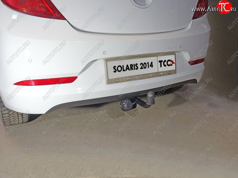 10 799 р. Фаркоп (тягово-сцепное устройство) TCC  Hyundai Solaris  RBr (2014-2017) седан рестайлинг, хэтчбэк рестайлинг (шар А)  с доставкой в г. Кемерово