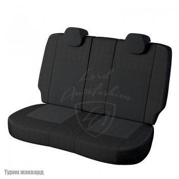 6 749 р. Чехлы для сидений Lord Autofashion Турин (жаккард, раздельная спинка)  Hyundai Solaris  RBr (2010-2017) седан дорестайлинг, седан рестайлинг (Черный, вставка Вега)  с доставкой в г. Кемерово. Увеличить фотографию 2