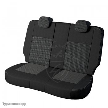 6 749 р. Чехлы для сидений Lord Autofashion Турин (жаккард, раздельная спинка)  Hyundai Solaris  RBr (2010-2017) седан дорестайлинг, седан рестайлинг (Черный, вставка Люкс-77)  с доставкой в г. Кемерово. Увеличить фотографию 2