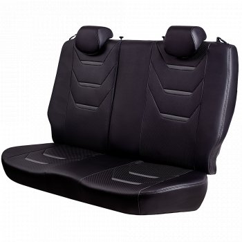 26 999 р. Чехлы для сидений Lord Autofashion Турин 2 (экокожа, раздельная спинка)  Hyundai Solaris  RBr (2010-2017) седан дорестайлинг, седан рестайлинг (Серый/Серый/Чёрный/Чёрный)  с доставкой в г. Кемерово. Увеличить фотографию 7
