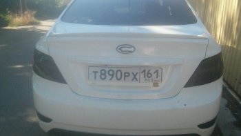 3 399 р. Лип-спойлер АвтоКрат  Hyundai Solaris  RBr (2014-2017) седан рестайлинг (Неокрашенный)  с доставкой в г. Кемерово. Увеличить фотографию 4
