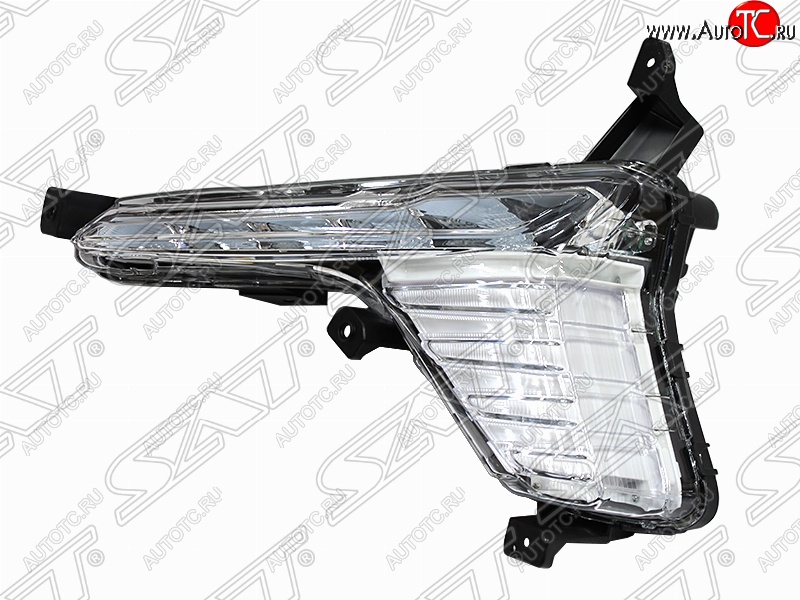3 799 р. Правая противотуманная фара SAT (LED) Hyundai Sonata LF рестайлинг (2017-2019)  с доставкой в г. Кемерово