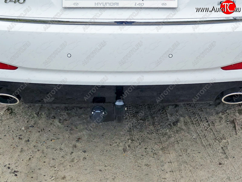 8 699 р. Фаркоп (тягово-сцепное устройство) TCC  Hyundai Sonata  LF (2017-2019) рестайлинг (шар А)  с доставкой в г. Кемерово