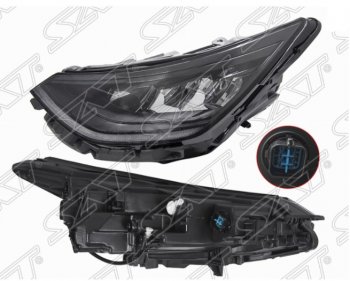 16 399 р. Левая передняя фара SAT (LED) Hyundai Sonata DN8 (2019-2022)  с доставкой в г. Кемерово. Увеличить фотографию 2