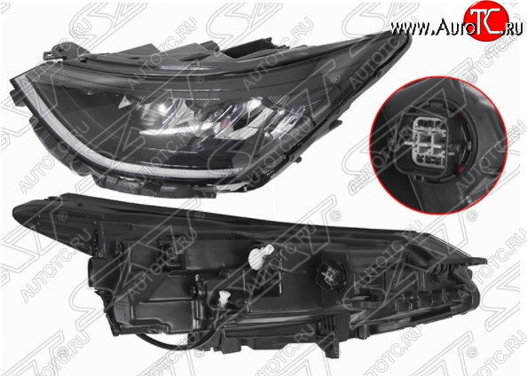 16 399 р. Левая передняя фара SAT (LED) Hyundai Sonata DN8 (2019-2022)  с доставкой в г. Кемерово