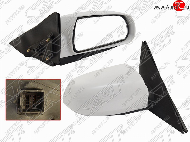 1 399 р. Правое боковое зеркало заднего вида SAT (электрическое)  Hyundai Sonata  NF (2004-2010) дорестайлинг, рестайлинг (Неокрашенное)  с доставкой в г. Кемерово