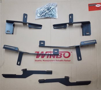 3 199 р. Комплект кронштейнов для подножек Winbo серии FUGA и М15  KIA Sportage  4 QL (2016-2022) дорестайлинг, рестайлинг  с доставкой в г. Кемерово. Увеличить фотографию 1