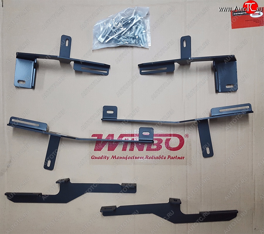 3 199 р. Комплект кронштейнов для подножек Winbo серии FUGA и М15  KIA Sportage  4 QL (2016-2022) дорестайлинг, рестайлинг  с доставкой в г. Кемерово