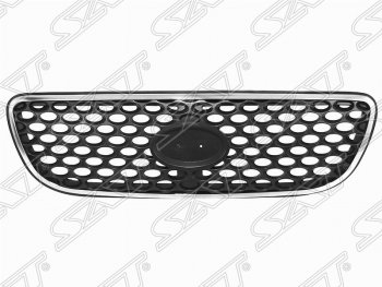 Решетка радиатора SAT (хром) Hyundai Terracan  HP (2001-2007) дорестайлинг, рестайлинг