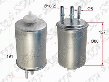 Топливный фильтр SAT (2.0 л.) Hyundai Terracan  HP (2001-2007), KIA Bongo  PU (2004-2012), SSANGYONG Actyon ( 1) (2006-2021), SSANGYONG Actyon Sport (2006-2011)