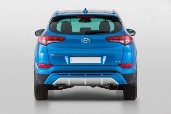 Накладка заднего бампера YT Hyundai Tucson  TL (2015-2018) дорестайлинг