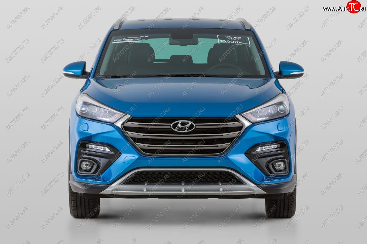 17 999 р. Передний бампер YT  Hyundai Tucson  TL (2015-2018) дорестайлинг (Неокрашенный)  с доставкой в г. Кемерово