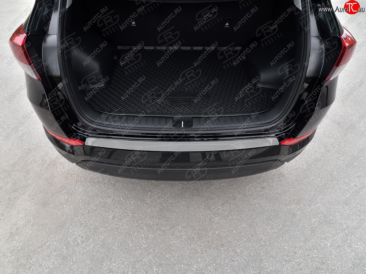 1 659 р. Защитная накладка заднего бампера на Russtal Hyundai Tucson TL дорестайлинг (2015-2018) (Нержавейка полированная)  с доставкой в г. Кемерово