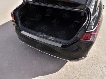 1 659 р. Защитная накладка заднего бампера на Russtal Hyundai Tucson TL дорестайлинг (2015-2018) (Нержавейка полированная)  с доставкой в г. Кемерово. Увеличить фотографию 2