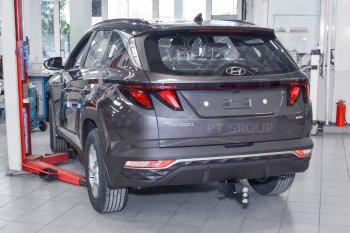 17 449 р. Фаркоп PT GROUP /съемный квадрат/ HYUNDAI Tucson 2021- (Сборка РФ)/ KIA Sportage 2022- (HTS-21-991101.22)  Hyundai Tucson  NX4 (2020-2022)  с доставкой в г. Кемерово. Увеличить фотографию 4