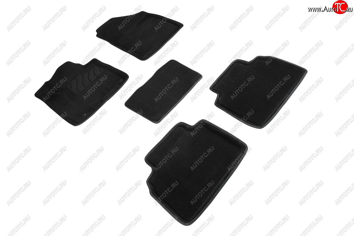 5 699 р. Коврики в салон SEINTEX 3D ВОРС (комплект)  Hyundai Tucson  NX4 (2020-2022) (Цвет: черный)  с доставкой в г. Кемерово