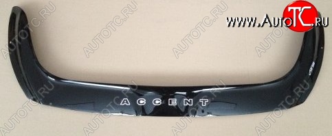 999 р. Дефлектор капота (с 2010 г.в.) Russtal Hyundai Accent седан ТагАЗ (2001-2012)  с доставкой в г. Кемерово