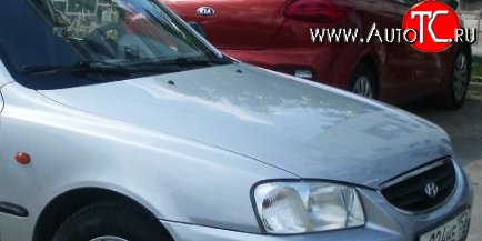 15 999 р. Капот Стандартный Hyundai Accent седан ТагАЗ (2001-2012) (Окрашенный)  с доставкой в г. Кемерово