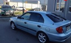 4 099 р. Пороги накладки Style  Hyundai Accent  седан ТагАЗ (2001-2012) (Неокрашенные)  с доставкой в г. Кемерово. Увеличить фотографию 5
