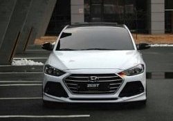 5 999 р. Накладка на передний бампер AD Zest Style Hyundai Elantra AD дорестайлинг (2016-2019) (Неокрашенная)  с доставкой в г. Кемерово. Увеличить фотографию 2