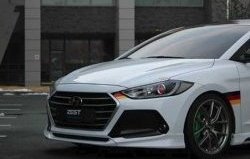 5 999 р. Накладка на передний бампер AD Zest Style Hyundai Elantra AD дорестайлинг (2016-2019) (Неокрашенная)  с доставкой в г. Кемерово. Увеличить фотографию 3