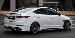 4 999 р. Пороги накладки AD Zest Style Hyundai Elantra AD дорестайлинг (2016-2019) (Неокрашенные)  с доставкой в г. Кемерово. Увеличить фотографию 2