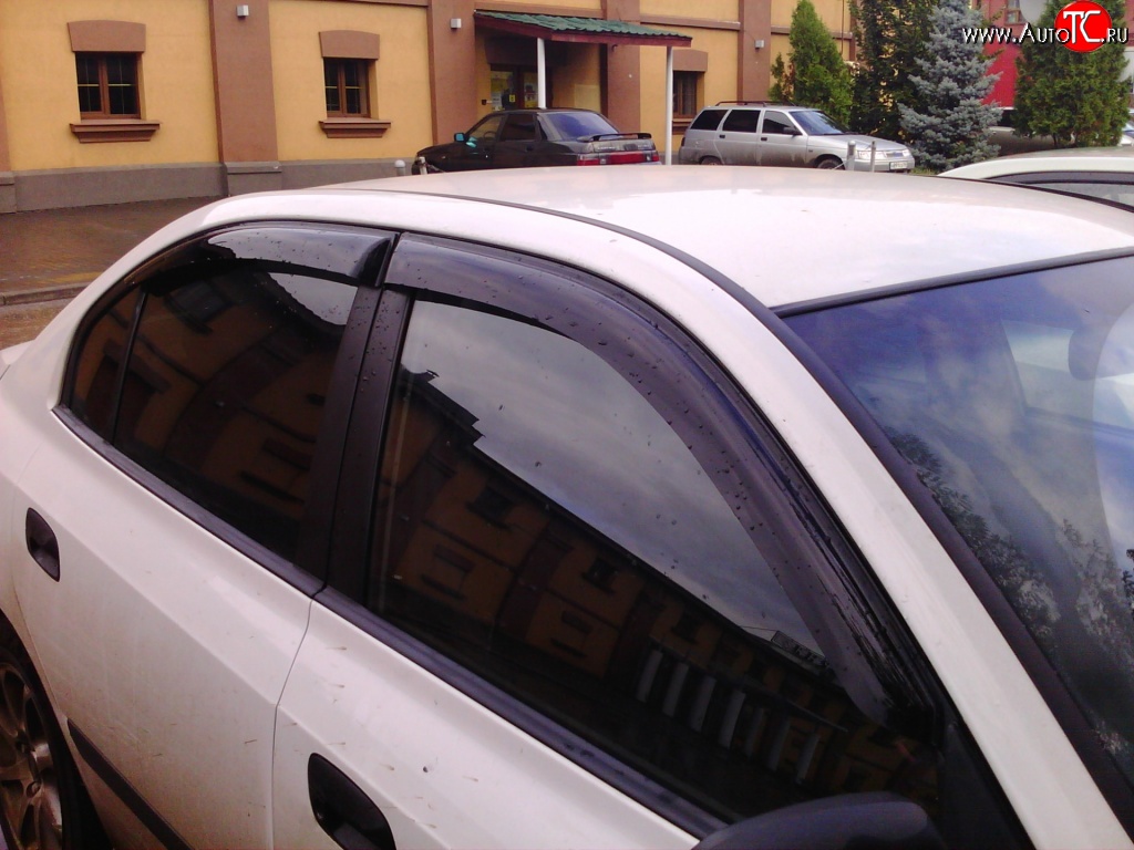 999 р. Комплект дефлекторов окон (ветровиков) 4 шт. (седан) Russtal Hyundai Elantra XD седан дорестайлинг (2000-2003)  с доставкой в г. Кемерово