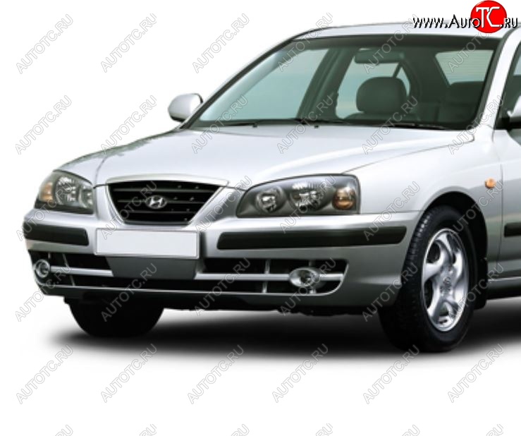 5 999 р. Бампер передний NSP Hyundai Elantra XD седан дорестайлинг (2000-2003) (Неокрашенный)  с доставкой в г. Кемерово