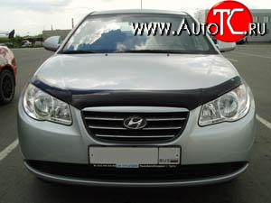 2 204 р. Дефлектор капота NovLine  Hyundai Elantra  HD (2006-2011)  с доставкой в г. Кемерово