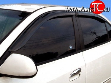 1 934 р. Дефлекторы окон (ветровики) Novline 4 шт Hyundai Elantra HD (2006-2011)  с доставкой в г. Кемерово