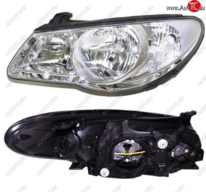 2 899 р. Фара BRIGHTROAD (с корректором, правая) Hyundai Elantra HD (2006-2011)  с доставкой в г. Кемерово