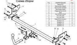 57 999 р. Фаркоп Лидер Плюс Hyundai Elantra HD (2006-2011) (Без электропакета)  с доставкой в г. Кемерово. Увеличить фотографию 2