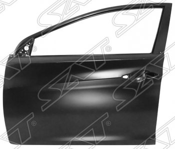 8 299 р. Левая дверь передняя SAT  Hyundai Elantra  MD (2010-2013) дорестайлинг (Неокрашенная)  с доставкой в г. Кемерово. Увеличить фотографию 1