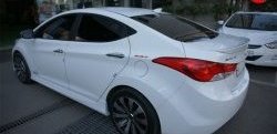 2 349 р. Лип спойлер Tj Hyundai Elantra MD дорестайлинг (2010-2013) (Неокрашенный)  с доставкой в г. Кемерово. Увеличить фотографию 1