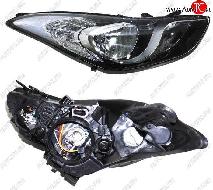 4 299 р. Правая передняя фара SAT Hyundai Elantra MD дорестайлинг (2010-2013)  с доставкой в г. Кемерово