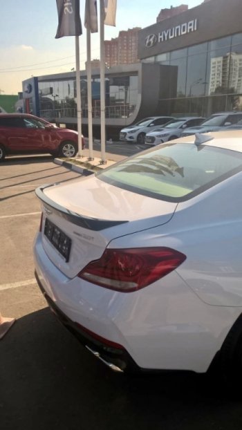 7 949 р. Спойлер на багажник АвтоКрат Hyundai Genesis DH седан рестайлинг (2014-2017) (Неокрашенный)  с доставкой в г. Кемерово. Увеличить фотографию 3