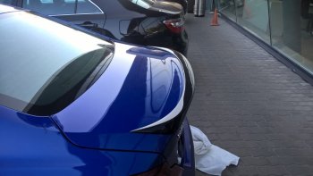 7 949 р. Спойлер на багажник АвтоКрат Hyundai Genesis DH седан рестайлинг (2014-2017) (Неокрашенный)  с доставкой в г. Кемерово. Увеличить фотографию 6