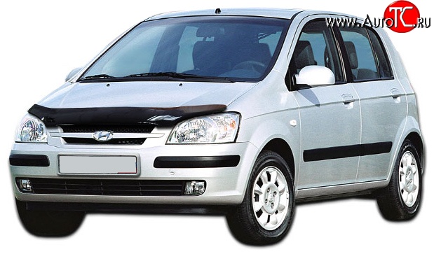 2 599 р. Дефлектор капота NovLine Hyundai Getz TB хэтчбэк 5 дв. дорестайлинг (2002-2005)  с доставкой в г. Кемерово