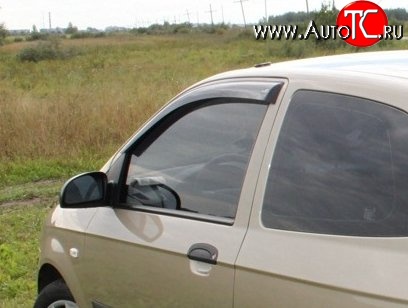 999 р. Комплект дефлекторов окон (ветровиков) 4 шт. (3 дв.) Russtal Hyundai Getz TB хэтчбэк 5 дв. дорестайлинг (2002-2005)  с доставкой в г. Кемерово