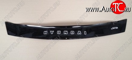 999 р. Дефлектор капота Russtal (короткий) Hyundai i20 PB хэтчбэк дорестайлинг (2008-2012)  с доставкой в г. Кемерово
