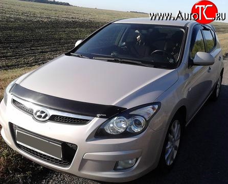 2 069 р. Дефлектор капота NovLine Hyundai I30 FD хэтчбек дорестайлинг (2007-2010)  с доставкой в г. Кемерово