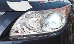 999 р. Реснички на фары CT v2 Hyundai I30 FD хэтчбек дорестайлинг (2007-2010) (Неокрашенные)  с доставкой в г. Кемерово. Увеличить фотографию 2